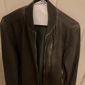 All saints leather jacket